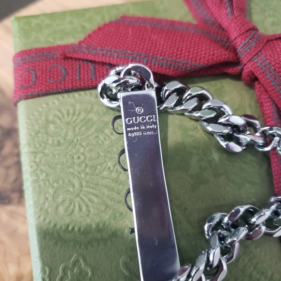 100% Authentic Gucci Ghost Chain Bracelet in silver 20CM - Picture 2 of 4